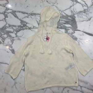 New Roxy wide knit hooded sweater